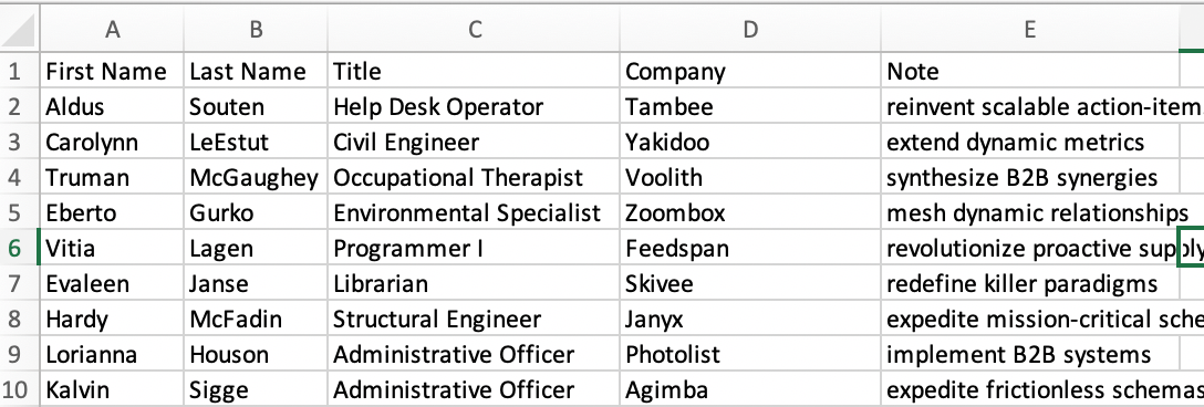 event check in spreadsheet with custom fields